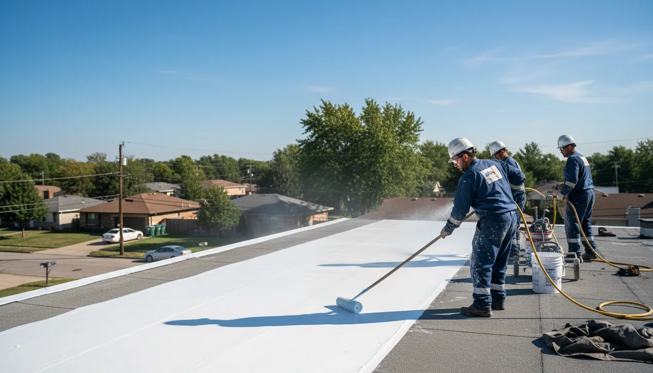 Commercial roof coating in Williamsville, VA near me